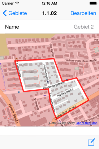 Gebietsverwaltung screenshot 2