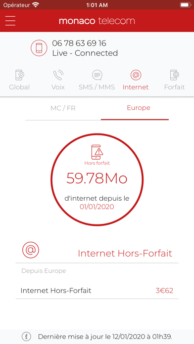 Monaco Telecom screenshot 2