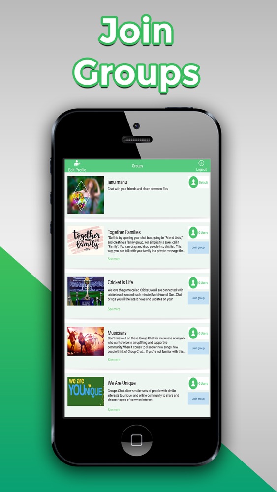 Groups Chat App For Iphone Free Download Groups Chat For Ipad Iphone At Apppure