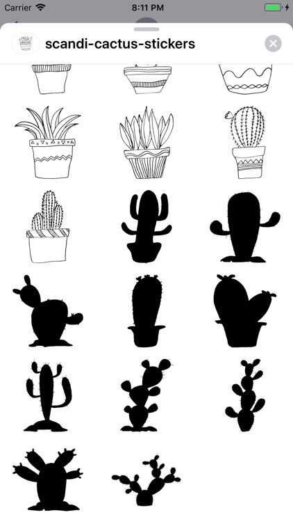 Scandi Cactus Stickers screenshot-3