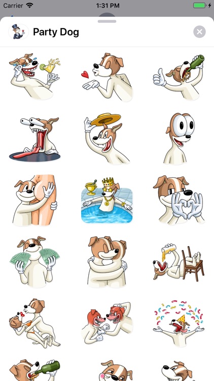 Party Dog Sticker Pack