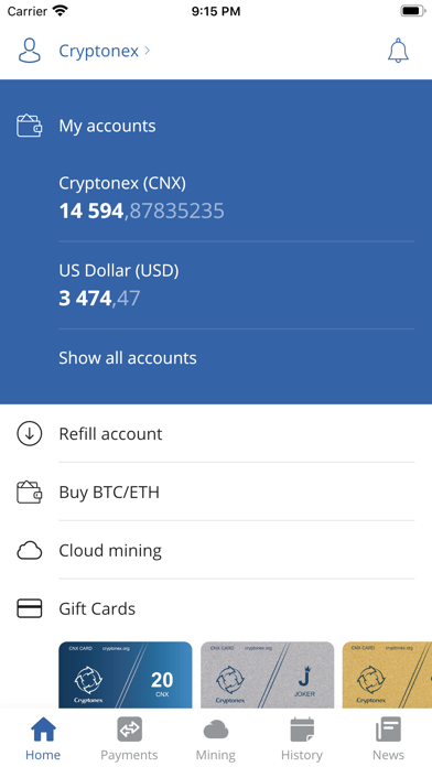 Cryptonex Wallet screenshot 3