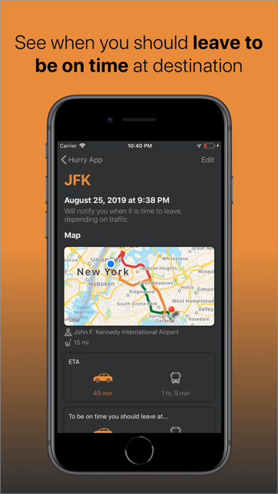 Hurry App - Be on time screenshot 3