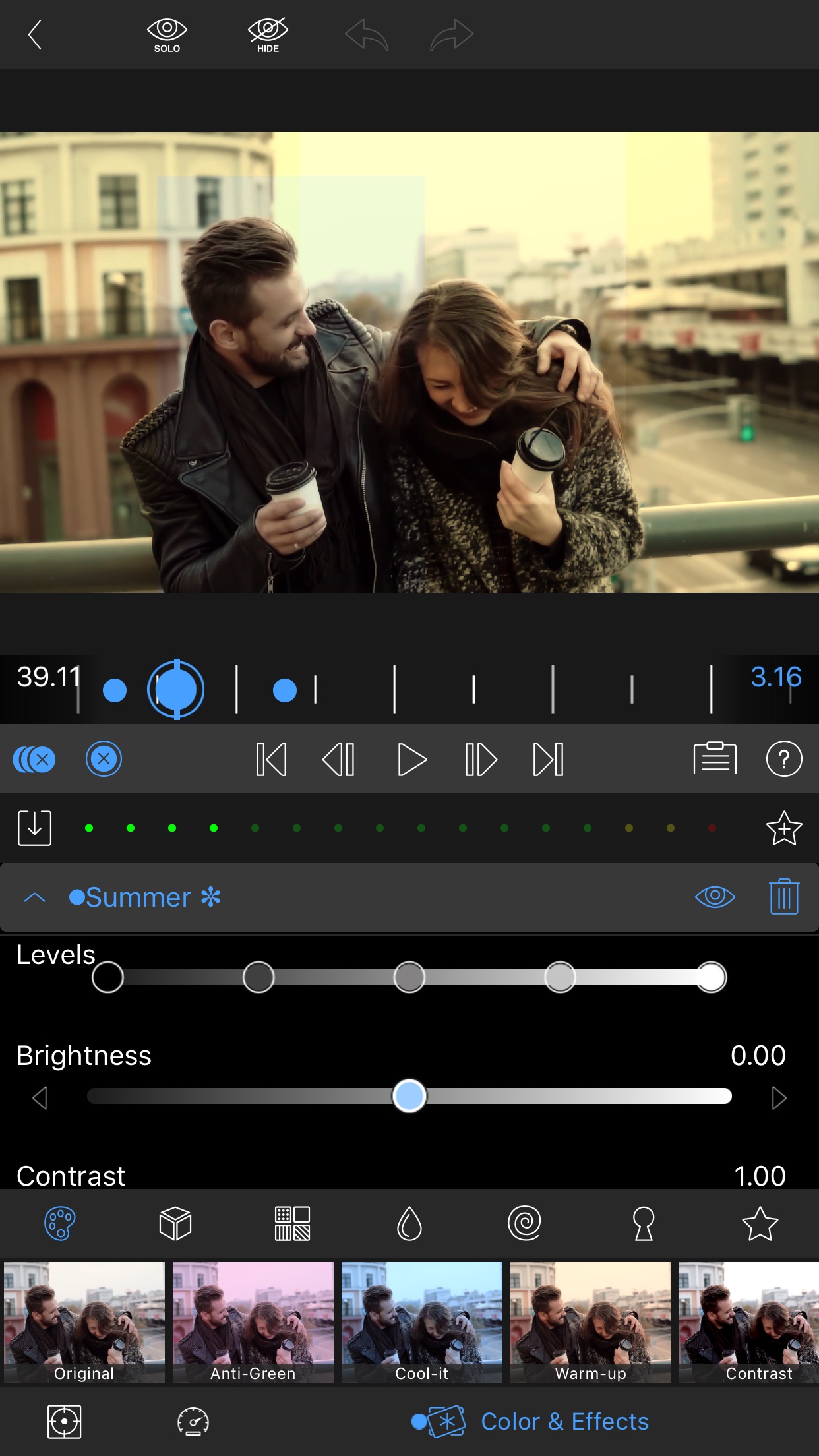 Screenshot do app LumaFusion