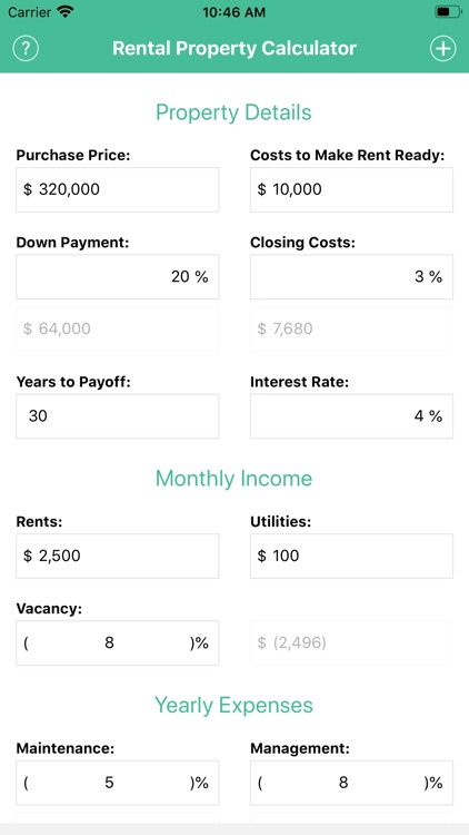 CDS Rental Calculator