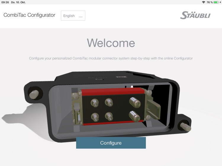 CombiTac Configurator by Staubli Electrical Connectors AG