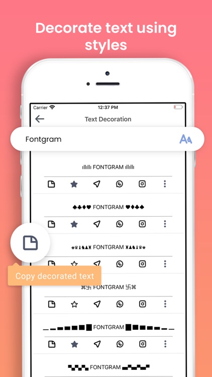 Fontgram: Font for Instagram screenshot-3