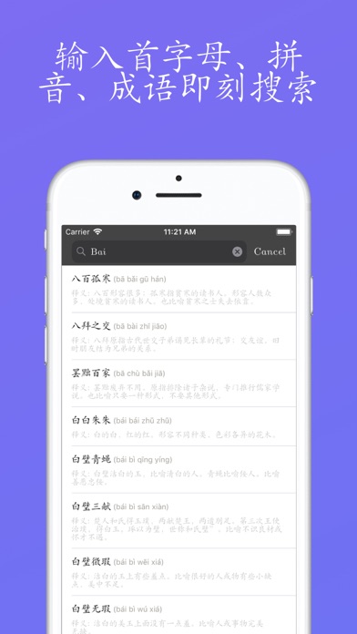 成语小册 - 别具一格的离线成语字典 screenshot 2