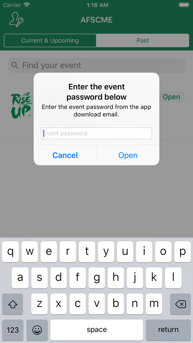 How to cancel & delete AFSCME Events from iphone & ipad 2