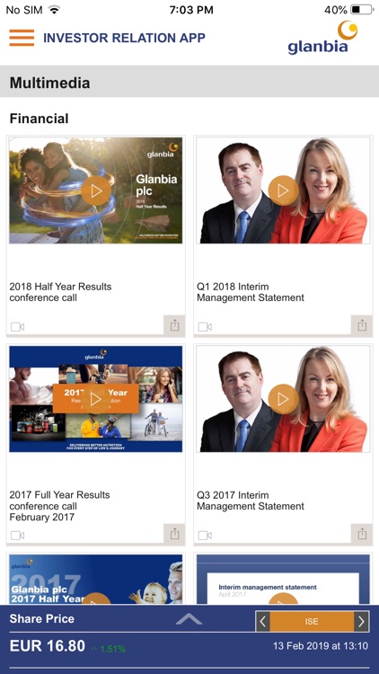 Glanbia Investor Relations screenshot-3