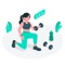 This exercise app for women, provides you with a complete workout plan for hip, buttocks, thighs, legs and glutes