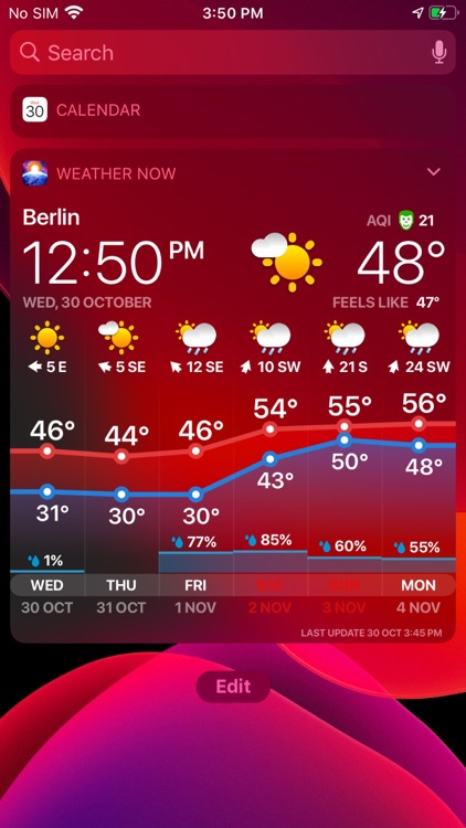WEATHER NOW daily forecast app screenshot-8