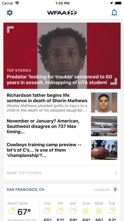 WFAA-North Texas News, Weather screenshot-0