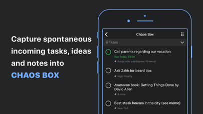 Chaos Control Premium - GTD Task Manager and To Do list for Entrepreneurs and creative people Screenshot 7