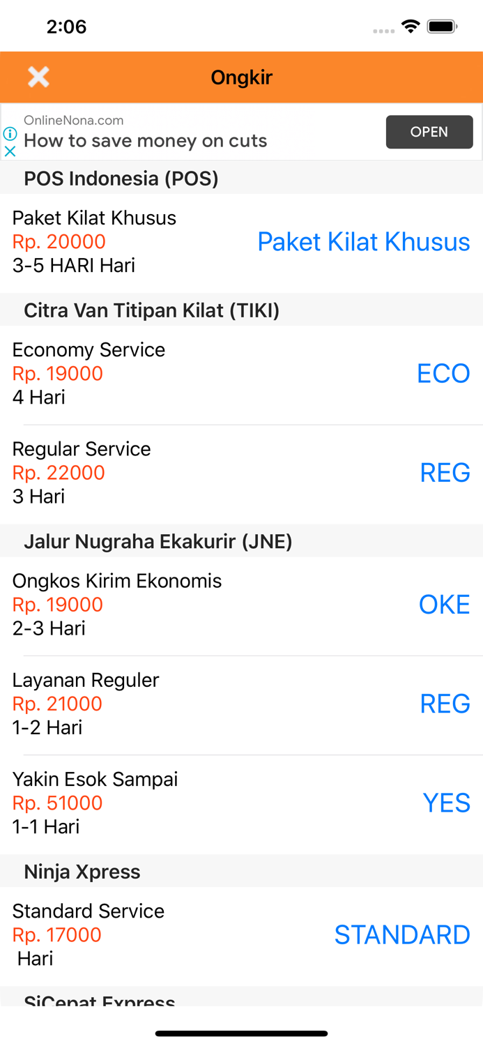 Cek Resi dan Ongkir Kiriman