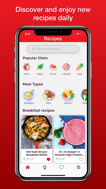 Instant Recipes - Cooking app