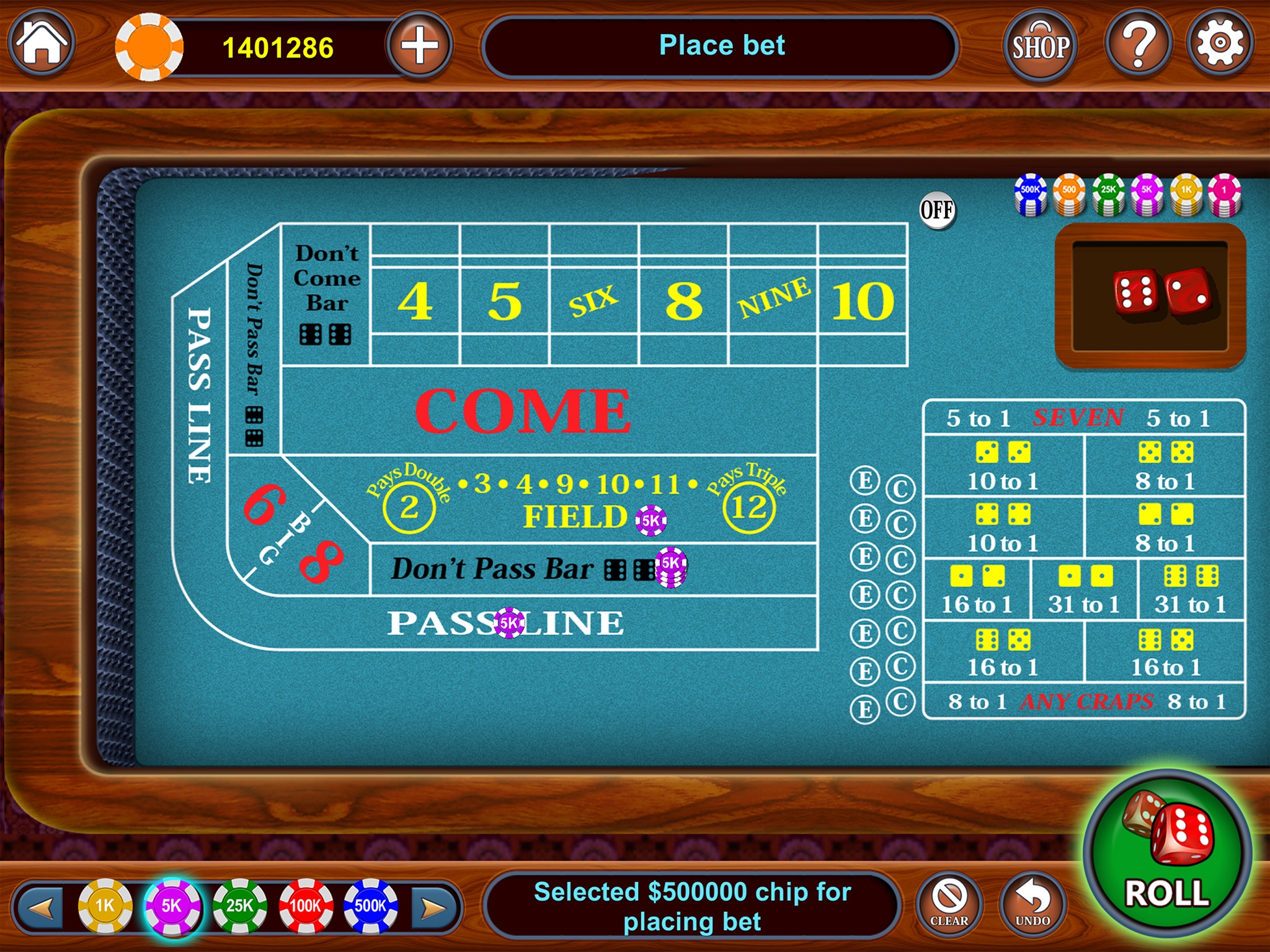 Craps - Vegas Casino Craps 3D screenshot 2