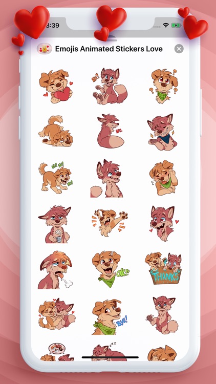 Emojis Animated Stickers Love screenshot-4