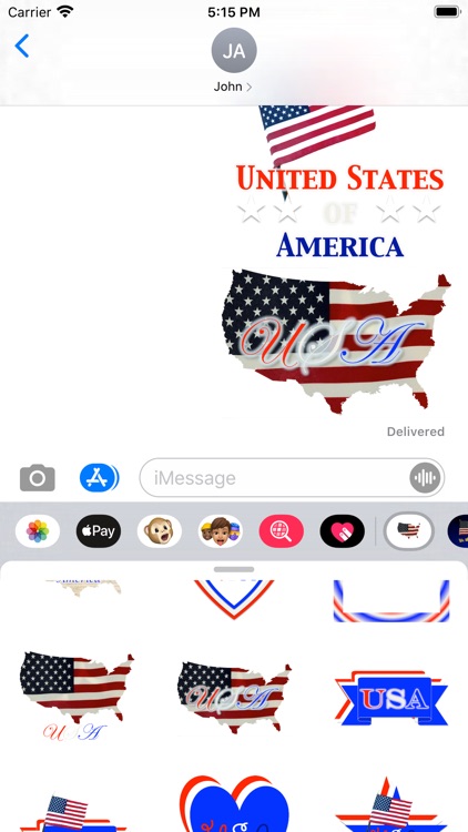 USA stickers!