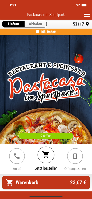 Pastacasa im Sportpark