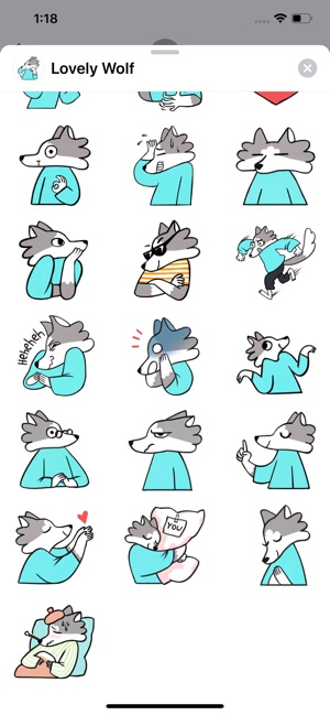 Lovely Wolf Sticker Pack(圖2)-速報App