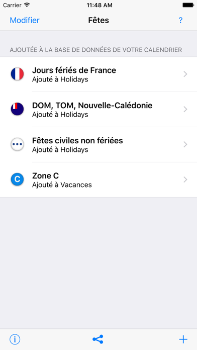 Jours fériés, vacances scolaires et fêtes en France 2015 - 2017 Screenshot 4