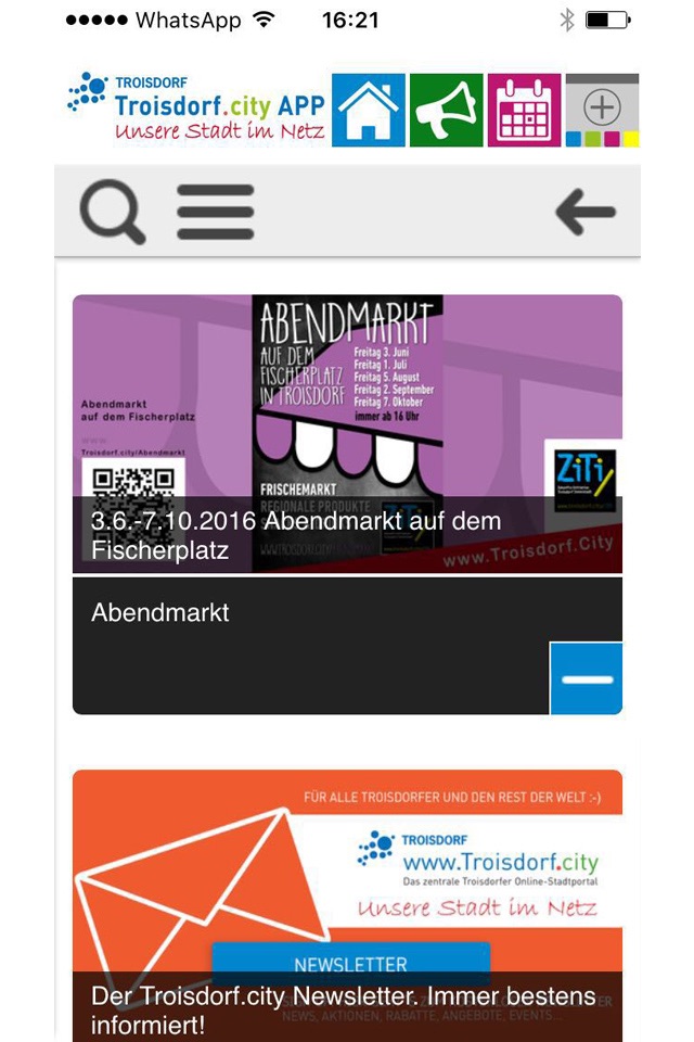 Troisdorf App screenshot 2