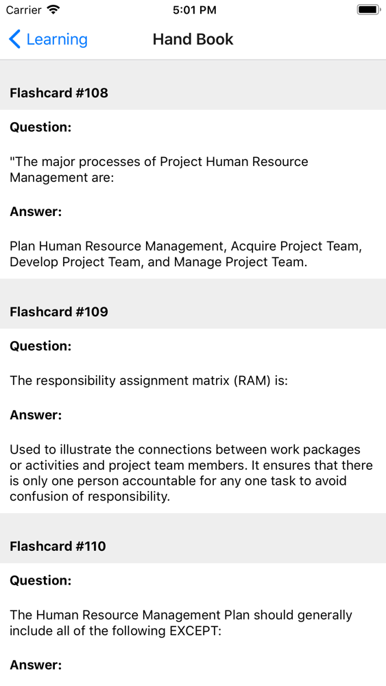 CAPM Pass4sure Study Materials