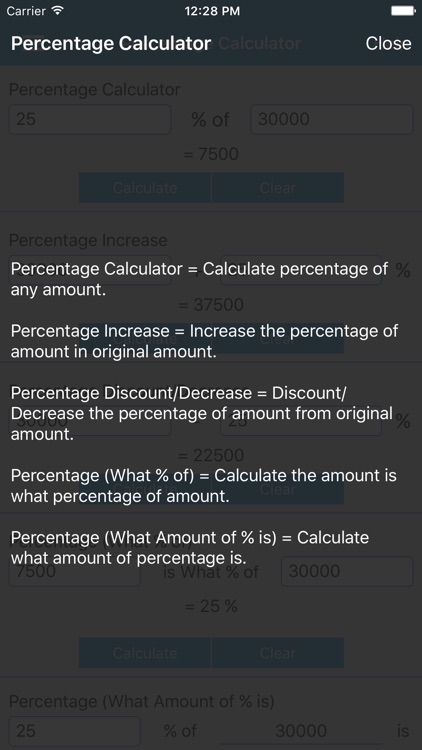 Percentage Calculator :)