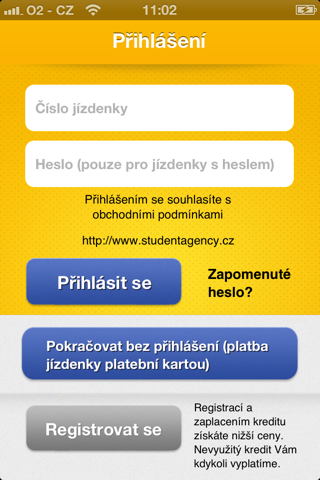 RegioJet screenshot 2