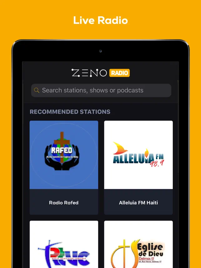 Captura 1 ZenoRadio iphone