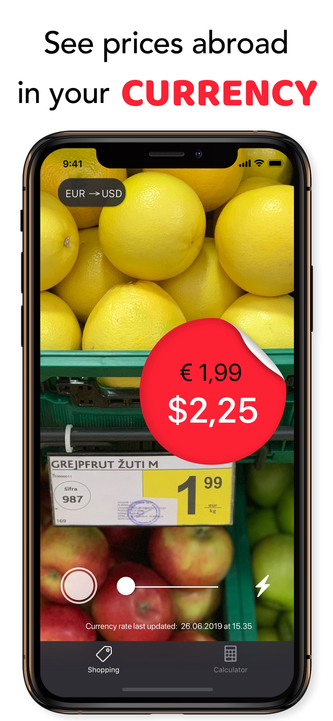Screenshot do app Travel Price AR