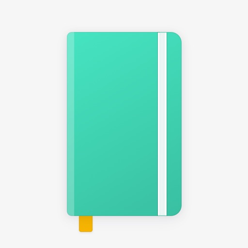 Turquoise diary—personal diary Icon