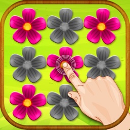 Pink Flower Puzzle Game