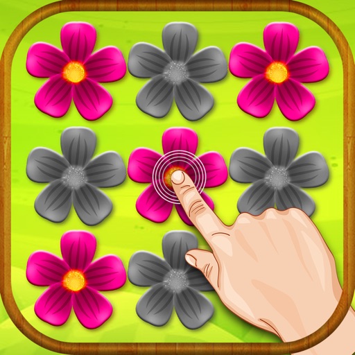 Pink Flower Puzzle Game