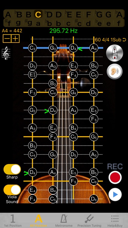 Viola Tuner - Pitch