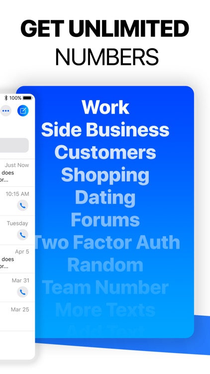 Numbers: Texting Messaging App screenshot-3