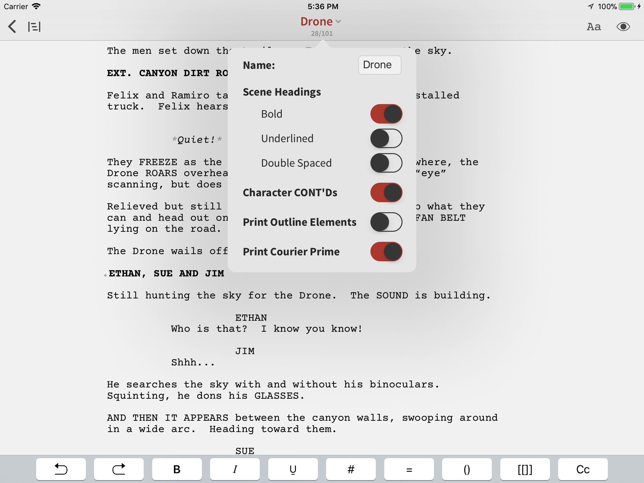 Slugline: Simply Screenwriting screenshot 2