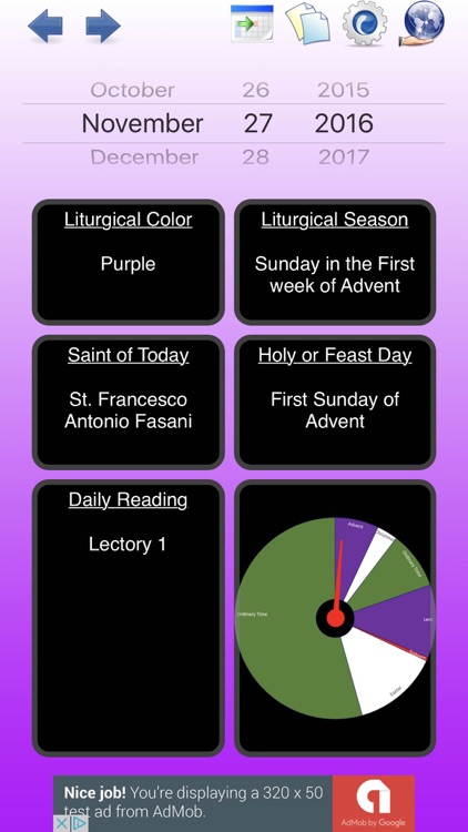 Catholic Liturgical Calendar