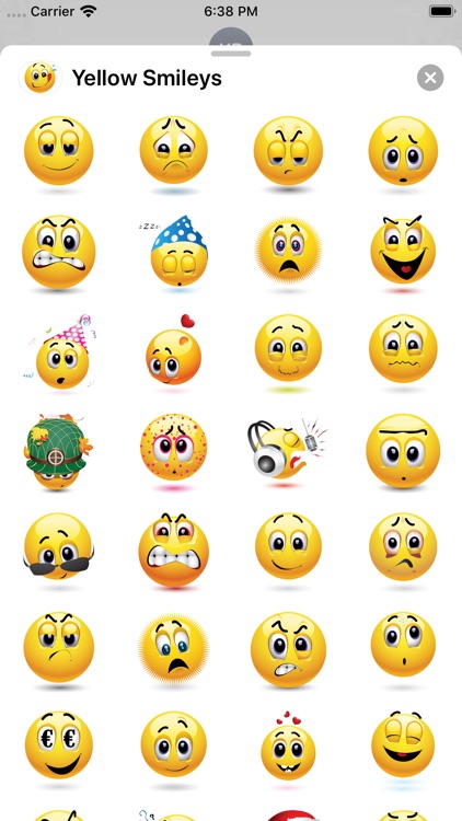 Yellow Smiley Emoji Stickers