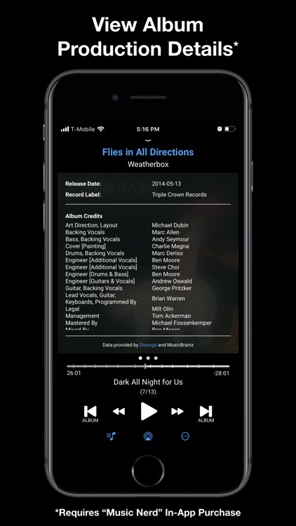 Albums - album focused player