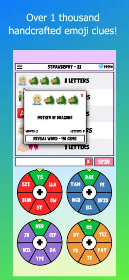 Game screenshot Spinmoji - Emoji Word Quiz apk