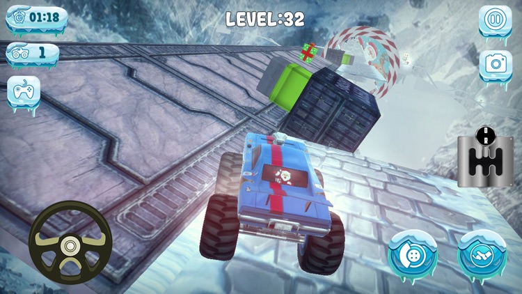 Chrismas Mountin Monster Truck screenshot-4