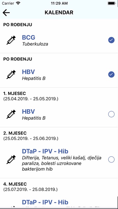 Moj Kalendar Imunizacije screenshot 3