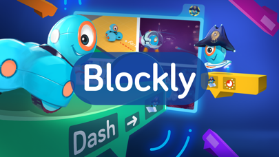 How to cancel & delete Blockly for Dash & Dot robots from iphone & ipad 1