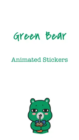 Game screenshot Green Bear Animated Stickers mod apk