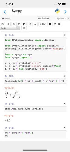 Captura de Pantalla 4 Carnets - Jupyter iphone