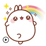 Animated Cute Molang Rabbit