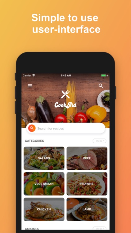 CookAid - Recipes & Nutrition