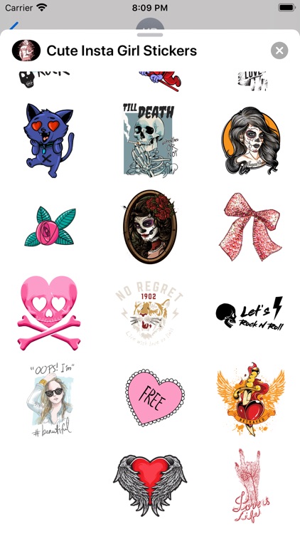 Bad & Mad Girl Stickers